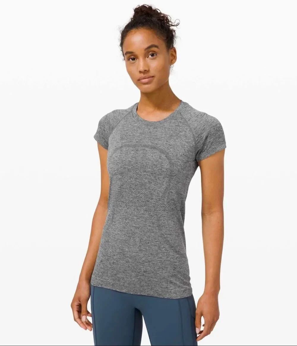 Lululemon Swiftly Tech Short Sleeve Shirt 2.0 Marble Gray Women’s 6 Running